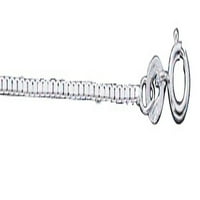 Sterling Silver 24 Bo lančani fudbalska kuglica Privjesak ogrlica