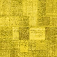 Ahgly Company Zatvoreni pravokutnik patchwork žut prelazne prostirke, 8 '12 '