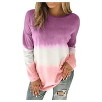 Duksevi za ženske zimske jesene odjeće pulover dugih rukava plus veličine tipkastim vrhovima tiskanih