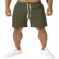 Muškarci Ljetne kratke hlače Čvrsta boja za crtanje elastičnog struka Bermuda kratki pantske klasične