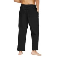 Muške posteljine hlače elastična struka lagana otvorena dna atletske hlače za jogging, vježba, teretana,
