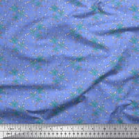 Soimoi plavi pamučni dres tkanine i umjetnička geometrijska tiskana tkanina od dvorišta široka