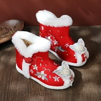 Kid cipele etničko stil pamuk topli zimski snježni vez za ispis čizme za dječje cipele