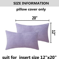 Poklopac za lavande jastuk za ljubičaste bacanje jastuci sa čvrstim supersoft corduroy ručno izrađenim