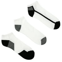 6- Pairs Everlast Ultimate Pola jastuke vlage-Wicking modne gležnjeve Muške čarape veličine 6- različite