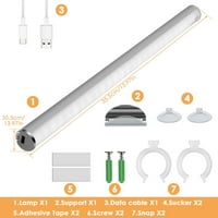 Kyoffiie pod ormarom Svjetla Closet Light Bar 5W 1000mAh USB-C Lijeve za čitanje Dodirnite Control Zatamnjeno