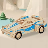 CUTEM 3D Puzzle Lasered rezanje Intelektualni razvoj Drvena vozila Off-Road Vozilo za igranje za kućni