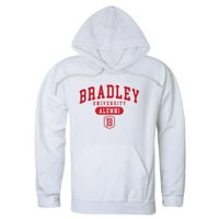 Univerzitet Bradley Braves Alumni Fleece Hoodie Dukseri bijeli medij