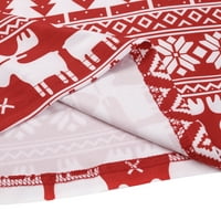Seyurigaoka roditelj-dječji božićni pidžami, crtani elk stablo snježne pahulje tiskane top pantalone
