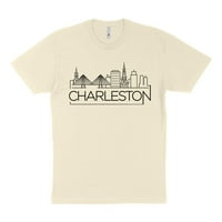 Skyline Charleston Južna Karolina majica Unise 3x-Velike prirodne