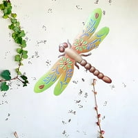 Mnjin Dragon-Fly Gardeninga ukras kovanog željeznog stakla u zatvorenom i vanjskom zidu ukras a