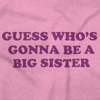 Pogodite veliku sestru starije porodične braće i sestre omladinske majice TEE Girls novorođenčad Brisco