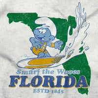 Florida FL Surf Beach Sunshine Smurf Ženska majica Jesene Tee Brisco Brends S