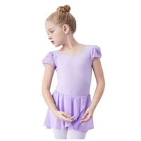 Leesechin Girls Haljines Clearence Baby dječji ples Leotard odjeća Ljeto Leteće rukave Trening odjeće Balet jednodijelno odijelo za teretanu