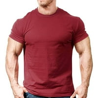Mens casual mišić teretana Fitness Workout Slim rukava Slim majica Bluza Tops Tee