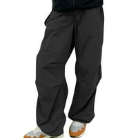 Oalirro jesenske hlače za žene Ležerne prilike duge sa džepom vrećice ženske pantalone hlače