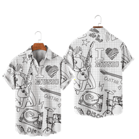 Muške kuglanske košulje kratkih rukava s majicama Ležerne prilike na plaži za djecu