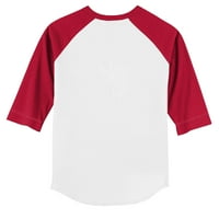 Mladića Tiny Turpap Bijeli crveni boston crveni TO TT TR 3 4-rukav Raglan majica