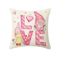 aiyuq.u Štampani jastuk za Valentinovo za valentinovo jednostavno posteljina Ljubav Početna Kauč kauč