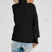 Ženski ležerni dugi rukav Chunky Turtleneck Plint džemper Zima jesen dugi rukavi džemper džemper