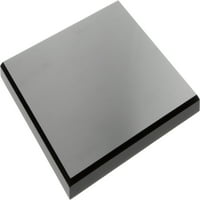 Plymor Black Akrilska kvadrat zaklopljena baza za zaklanja, 8 W 8 D 0,5 H, od 3