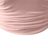Hvyesh Žene Ljetne vrhove Dame bez rukava V-izrez Solidacke Sexy Casual bluza Majica