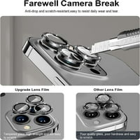 Kompatibilan sa iPhone Pro iPhone PRO MA zaštitnik objektiva kamere Bling Glitter Diamond HD kaljeno