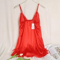 Xinhuaya Ženski donje rublje Nightdred Mini Nighthowns Deep-V remeks suknje svilene čipke za spavanje
