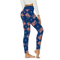 Hlače za žene Yoga visoki struk kontrola Tummy Working Print Stretch Sports Duge pantalone