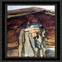 Beduina Majka Crna Ornate drva Umražena platna umjetnost Sargent, John Singer