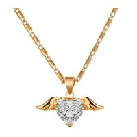 Fledorashia ogrlice za ženske majke dane poklone Vintage Metallic Golden Wing Love Angel lančana brava