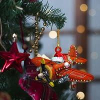 Ayyufe personalizirani božićni privjesci Vozilo uzorak Wood Xmas Ambience Festival ukrasi za zabavu