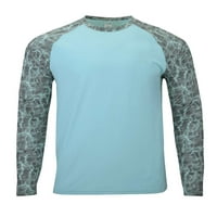 Paragon - Panama Colorblocked majica s dugim rukavima - - siva akva voda - Veličina: 2xl