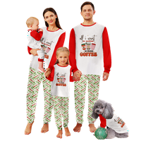 Podraduci božićne pidžame postavlja božićnu bivolu plaid prut trakica za djecu-djecu-za kućne ljubimce-kućne