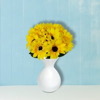 Suncokret umjetni cvijet kasni pravi bridalni bouquet kućni ukras