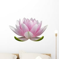 Naljepnica naljepnica za zid White Lotus cvijeće, Wallmonkeys Peel & Stick Vinyl Graphic