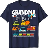 Baka rođendanske dječake Porodično podudaranje vlaka majica vatrogasne kamione