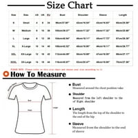 Ženske uskršnje košulje Zeko uskršnje jaja Grafički kratak 3: rukav smiješan majica Crew Crt Plus size