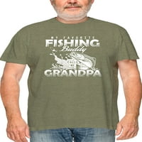 Uvijek ulov, smiješna ribolovna majica za muškarce, pamuk tee, zelena mala