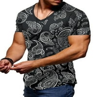 Niuer Muške labave fit kratkih rukava za majice za muškarce Ležerne prilike za majicu Atletic Holiday