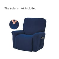 Stretch Recliner Cover All-Inclusive Solid Vodootporni kauč na razvlačenje jednostavan mornarsko plavo