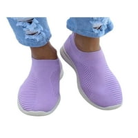 Woobling ženske stane mrežaste cipele za hodanje pletene gornje tenisice Žene čarape za čarape Lagani
