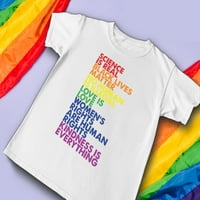 Rainbow quote gay košulja za muškarce - Ljubav je slagani ljubavi i ravnopravnosti - Podrška LGBTQ odjeću