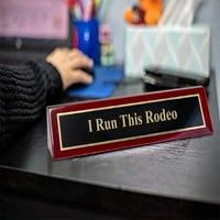 Klavir je završio rosewood novost ugraviranog stolnog naziva ploče 'Ja vodim ovaj rodeo', 2 8