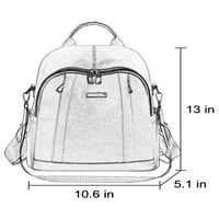 Ženski pantalonac Veliki kapacitet ruksak Multi džepovi Višenamjenske torbe za rame Top ručka Dame Vintage
