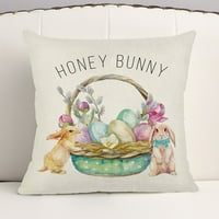 Hesoicy jastuk pokrov crtani dizajn skriveni patentni zatvarač Sretan uskršnji ulje za cvijeće zeko