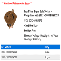 Utičnica za žarulju za prednju skretnicu - kompatibilan sa - BMW 328i