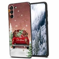 Božićno-automobil-planina-šumska futrola za Samsung Galaxy S22 + Plus za žene Muška Pokloni, Mekani
