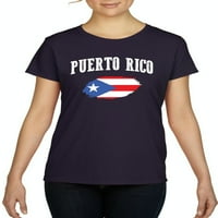 Ženska majica kratki rukav - Portoriko zastava