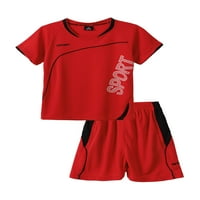 Dardor Boys Ljetni sportski odijelo Kratki rukav s kratkim kratkim kratkim kratkim kratkim hlačama Postavite